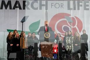 Trump habló frente a miles de militantes provida