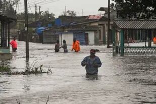 Inundaciones causadas por Ian en Batabano, Cuba