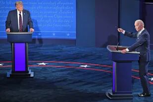 Trump y Biden en el debate presidencial