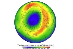 Agujero de ozono en el Ártico de 2020
