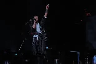 Demi Lovato en la presentación de su último disco, Holy Fvck, en el Movistar Arena