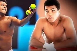 Jo-Wilfried Tsonga y Muhammad Ali, ejes de una comparación física